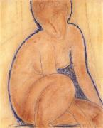 Amedeo Modigliani, Crouched Nude